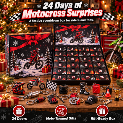 🏁 50% OFF 24-Day Motocross Advent Calendar – Daily Rider Surprises for Christmas 🎄