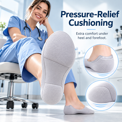 ☁️ 50% OFF Low-Cut Cushioned Comfort Socks – Soft Support for Long Days on Your Feet 👣