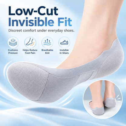 ☁️ 50% OFF Low-Cut Cushioned Comfort Socks – Soft Support for Long Days on Your Feet 👣