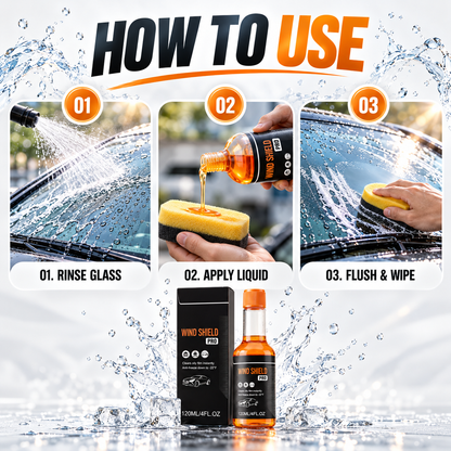 🚗 50% OFF Windshield Oil Film Cleaner – Clearer Glass & Streak-Free Driving View ✨