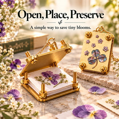 🌸 50% OFF Pocket-Sized Mini Flower Press – Preserve Tiny Blooms & Nature Memories 🌿