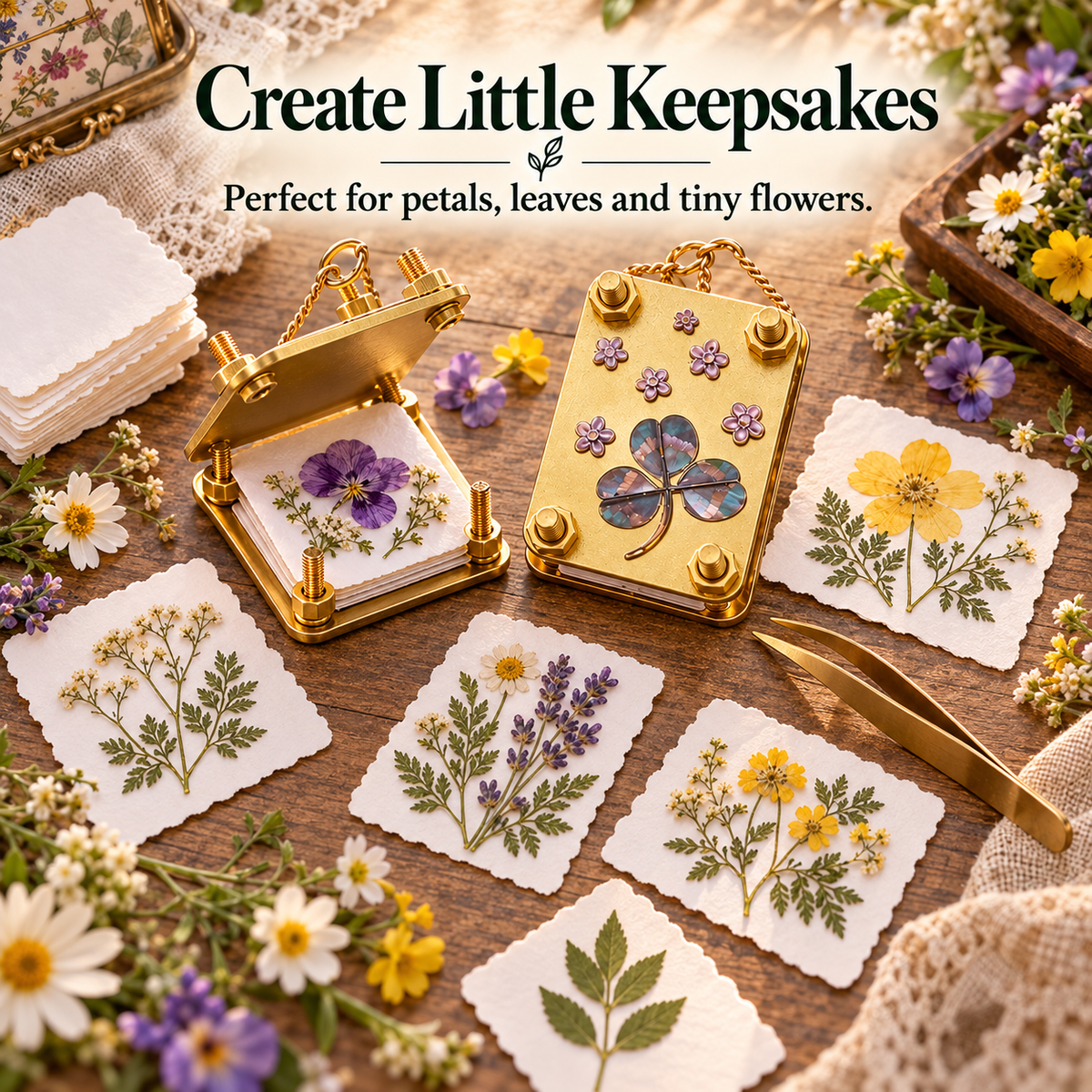 🌸 50% OFF Pocket-Sized Mini Flower Press – Preserve Tiny Blooms & Nature Memories 🌿