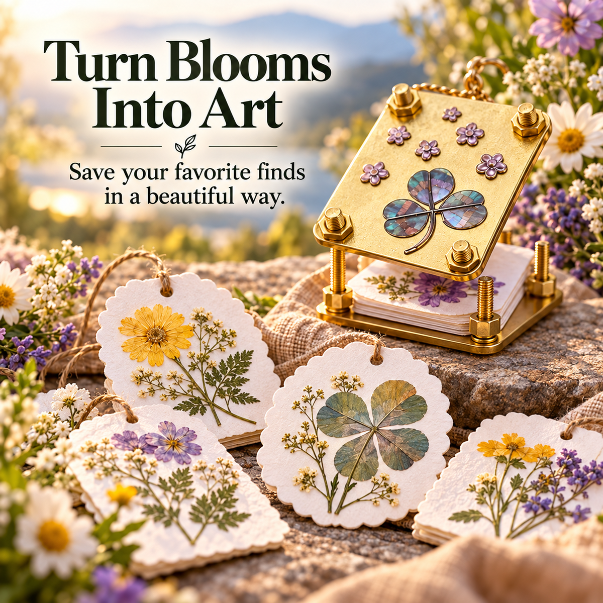 🌸 50% OFF Pocket-Sized Mini Flower Press – Preserve Tiny Blooms & Nature Memories 🌿