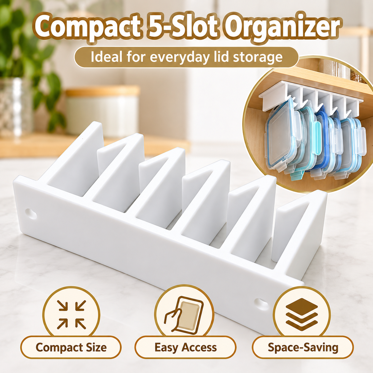 🧺 50% OFF Under-Shelf Lid Organizer – Turn Cabinet Clutter Into Easy-Grab Storage ✨