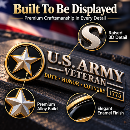 🎖️ 50% OFF Veteran Vehicle Emblem – Honor Their Service With Pride 🇺🇸