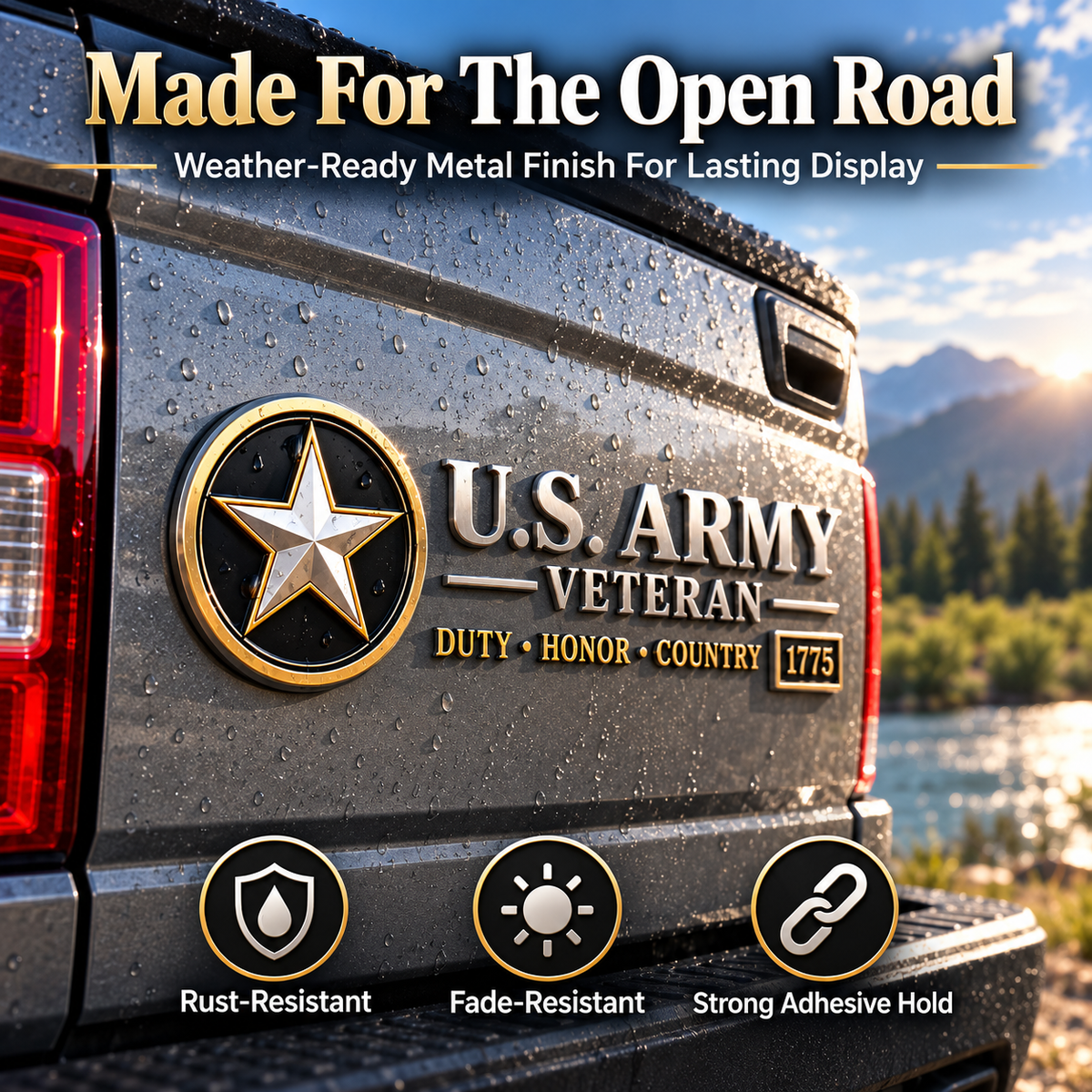 🎖️ 50% OFF Veteran Vehicle Emblem – Honor Their Service With Pride 🇺🇸