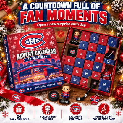 🏒 50% OFF Montreal Canadiens Advent Calendar – 24 Days of Hockey Surprises 🎄