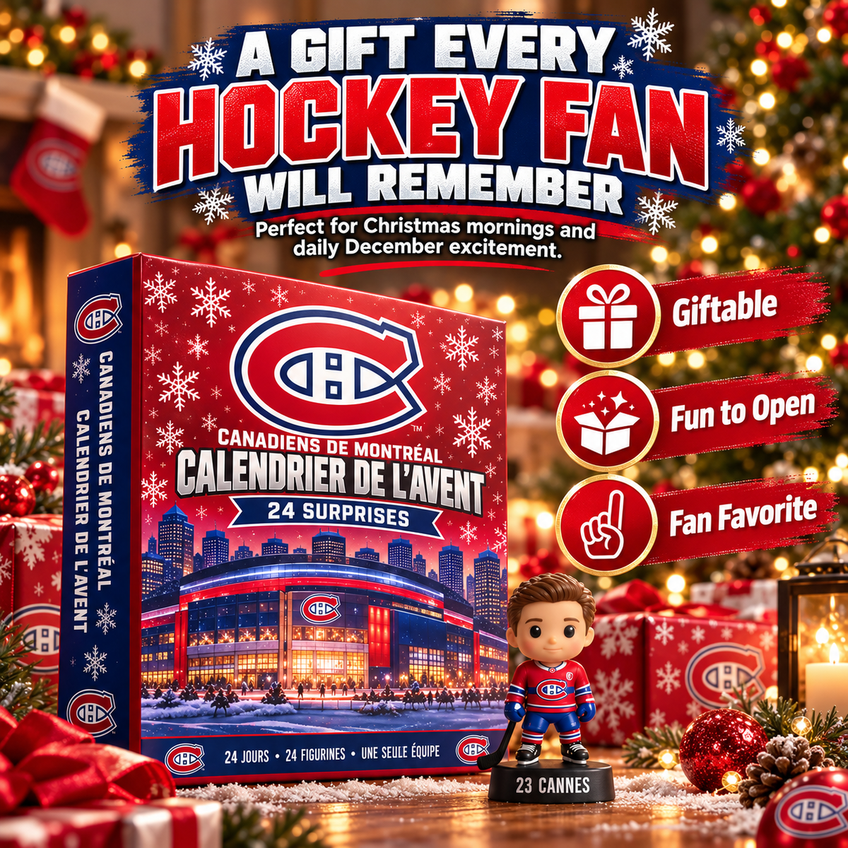 🏒 50% OFF Montreal Canadiens Advent Calendar – 24 Days of Hockey Surprises 🎄