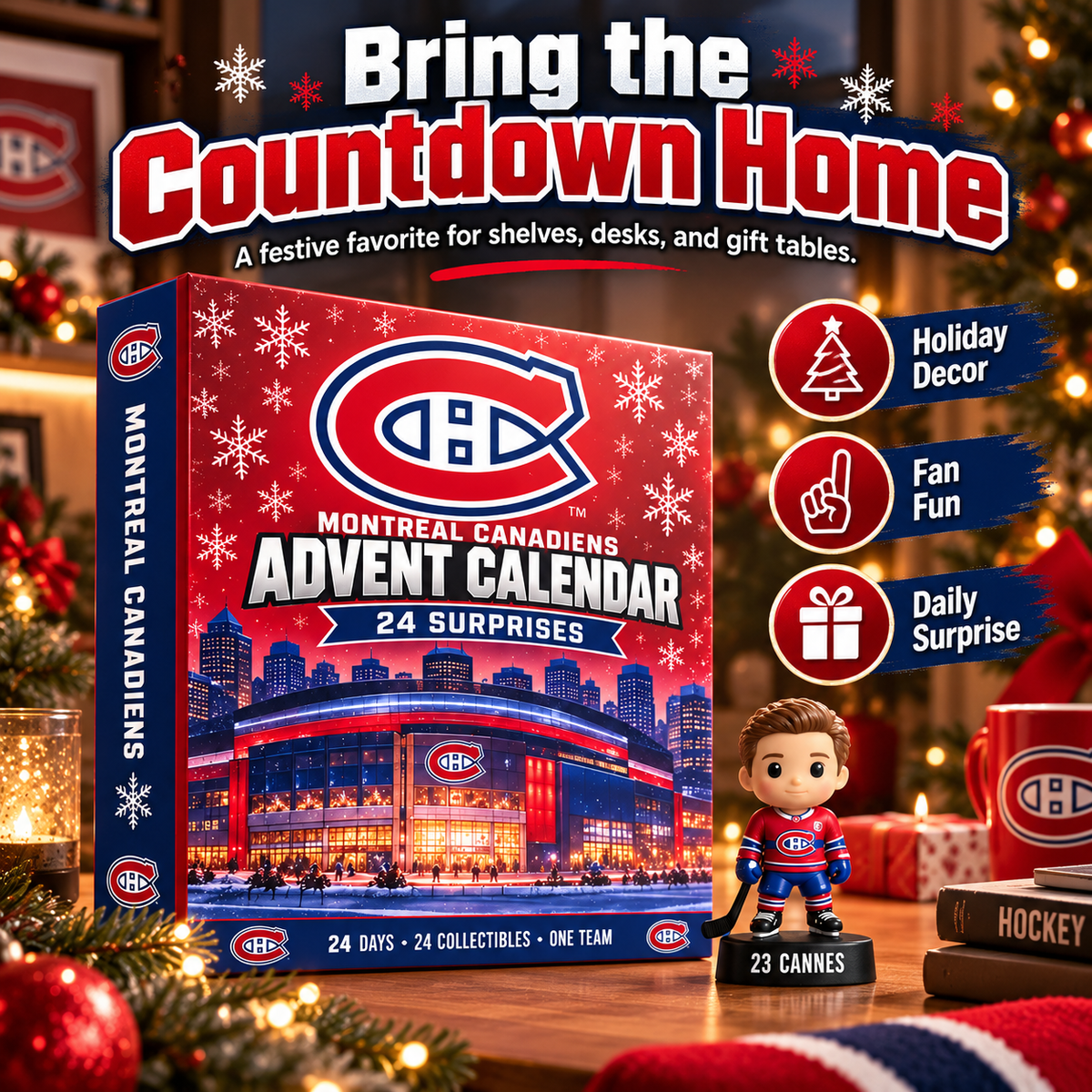 🏒 50% OFF Montreal Canadiens Advent Calendar – 24 Days of Hockey Surprises 🎄