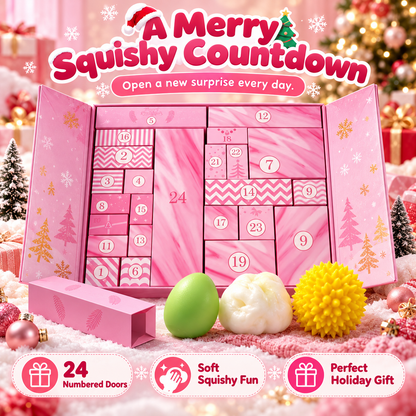 🎀 50% OFF 24-Day Squishy Advent Calendar – A New Soft Surprise Every Day 💕