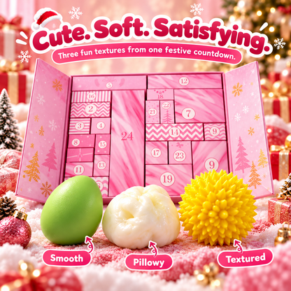 🎀 50% OFF 24-Day Squishy Advent Calendar – A New Soft Surprise Every Day 💕