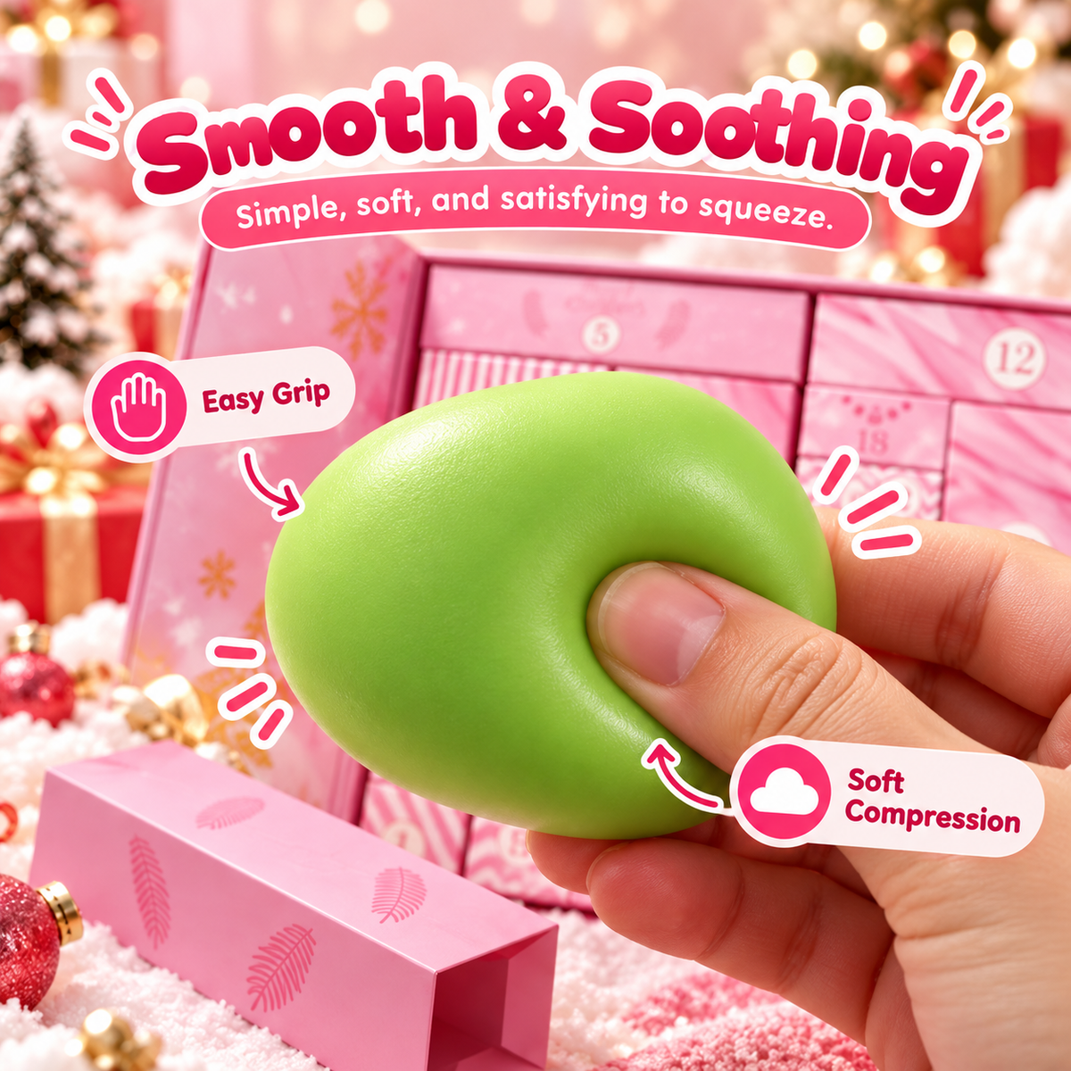 🎀 50% OFF 24-Day Squishy Advent Calendar – A New Soft Surprise Every Day 💕