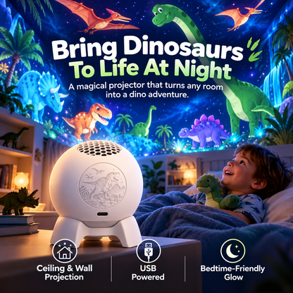 🦖 50% OFF Dinosaur Room Projector – Turn Walls & Ceilings Into a Dino Adventure ✨