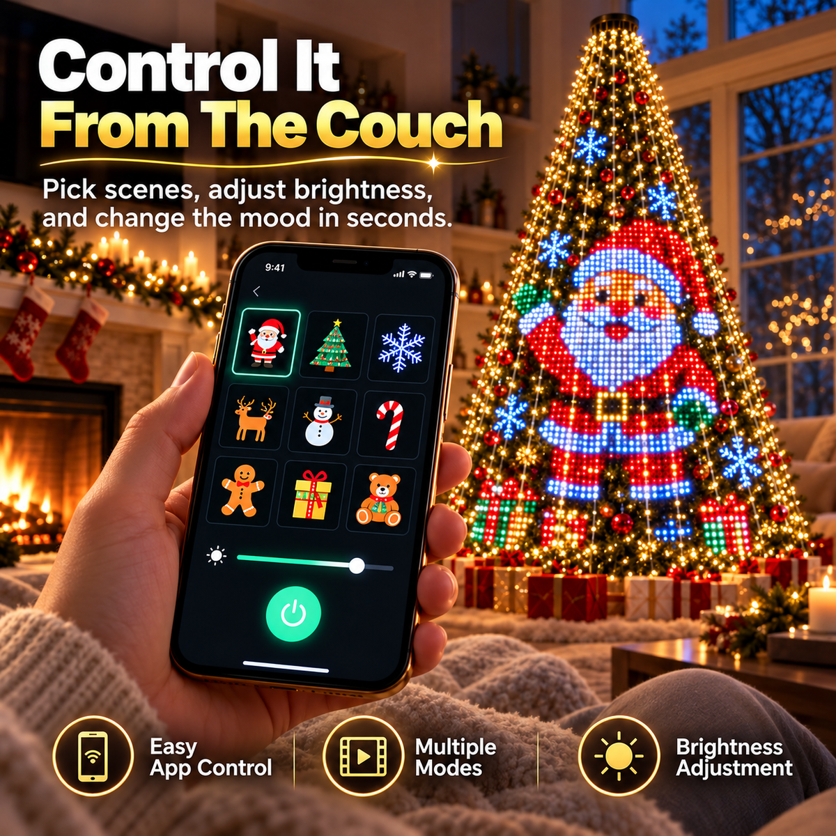 🎄 50% OFF App-Controlled Christmas Tree Lights – Turn Your Tree Into a Holiday Light Show ✨