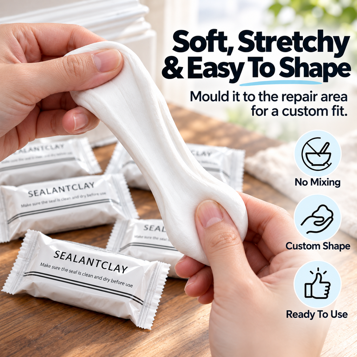 🏠 50% OFF Multi-Surface Repair Clay – Easy Fixes for Wood, Walls, Trim & Brick 🔧