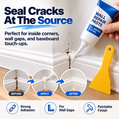 🛠️ 50% OFF Wall Repair Paste – Fix Cracks, Gaps & Damaged Corners Fast ✨