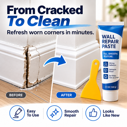🛠️ 50% OFF Wall Repair Paste – Fix Cracks, Gaps & Damaged Corners Fast ✨