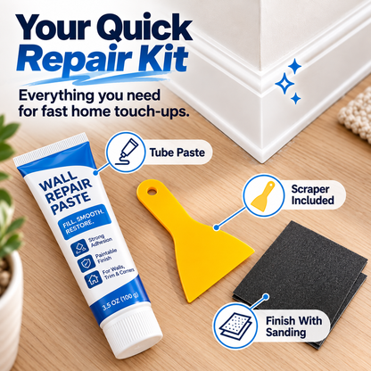 🛠️ 50% OFF Wall Repair Paste – Fix Cracks, Gaps & Damaged Corners Fast ✨