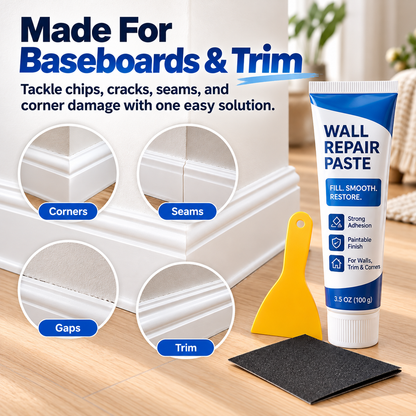 🛠️ 50% OFF Wall Repair Paste – Fix Cracks, Gaps & Damaged Corners Fast ✨
