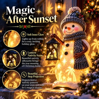 ✨ 50% OFF Snowman Christmas Projector – Glowing Nativity Lantern & Holiday Light Display 🎄