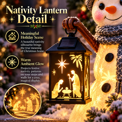 ✨ 50% OFF Snowman Christmas Projector – Glowing Nativity Lantern & Holiday Light Display 🎄