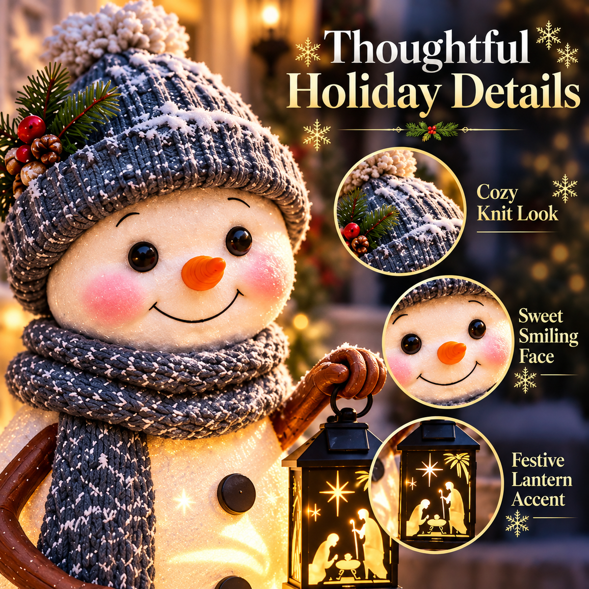 ✨ 50% OFF Snowman Christmas Projector – Glowing Nativity Lantern & Holiday Light Display 🎄