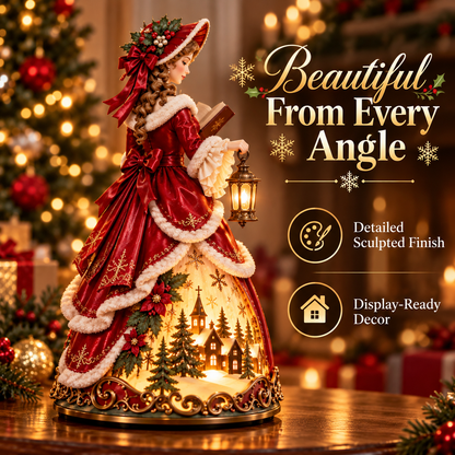 🎄 50% OFF Victorian Christmas Lady LED Light-Up Decoration ✨
