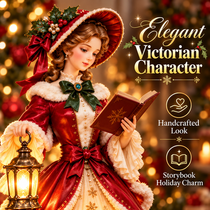 🎄 50% OFF Victorian Christmas Lady LED Light-Up Decoration ✨