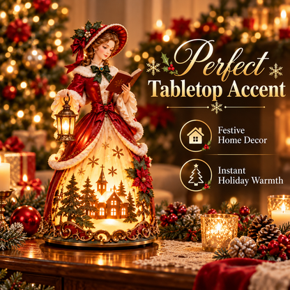 🎄 50% OFF Victorian Christmas Lady LED Light-Up Decoration ✨