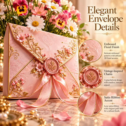 💐 50% OFF Flower Bouquet Envelope – A Beautiful Gift That Blooms When Opened 🎁