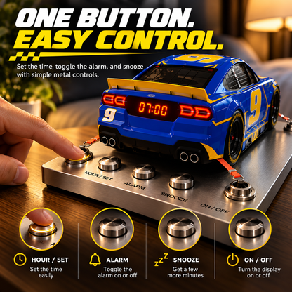 🏁 Race Car Alarm Clock – Wake Up In The Fast Lane ⏰🔥
