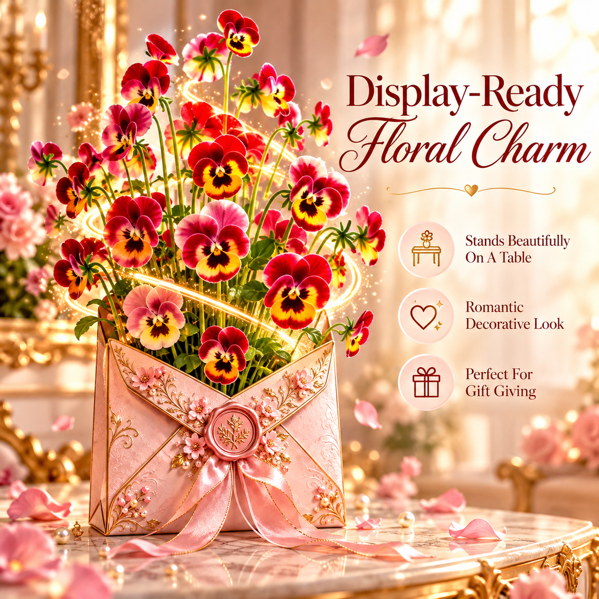 💐 50% OFF Flower Bouquet Envelope – A Beautiful Gift That Blooms When Opened 🎁