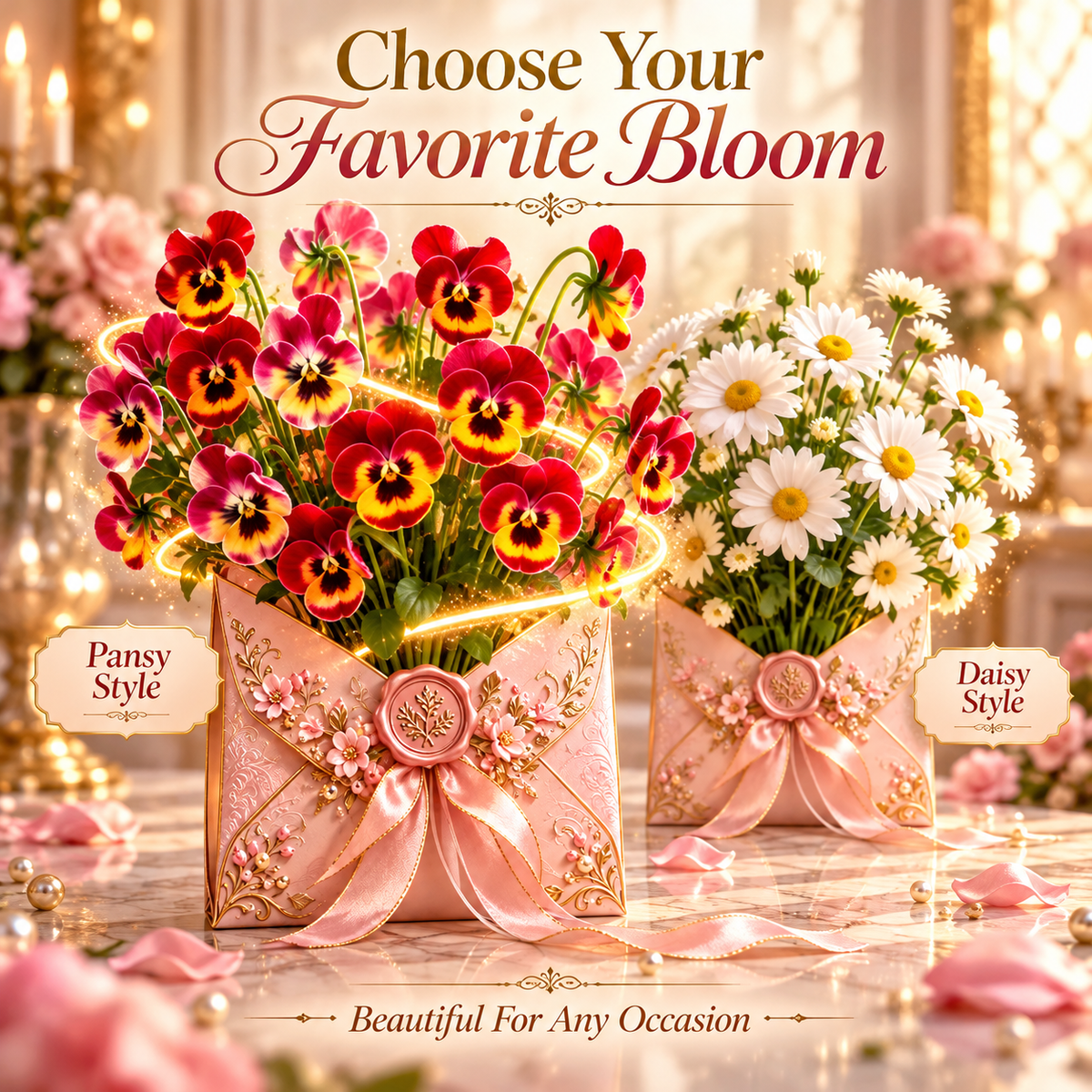 💐 50% OFF Flower Bouquet Envelope – A Beautiful Gift That Blooms When Opened 🎁