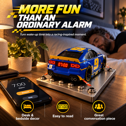 🏁 Race Car Alarm Clock – Wake Up In The Fast Lane ⏰🔥