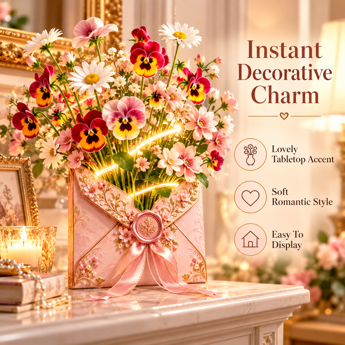💐 50% OFF Flower Bouquet Envelope – A Beautiful Gift That Blooms When Opened 🎁