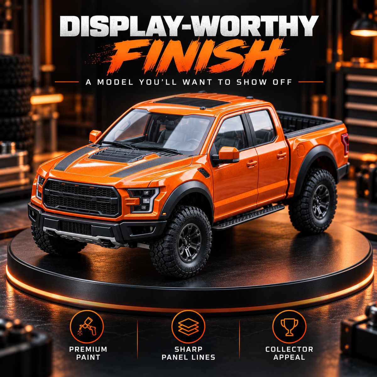 🚙 50% OFF 🔥 DIY Off-Road Pickup Truck Model Kit – Build Your Own Detailed Display Truck