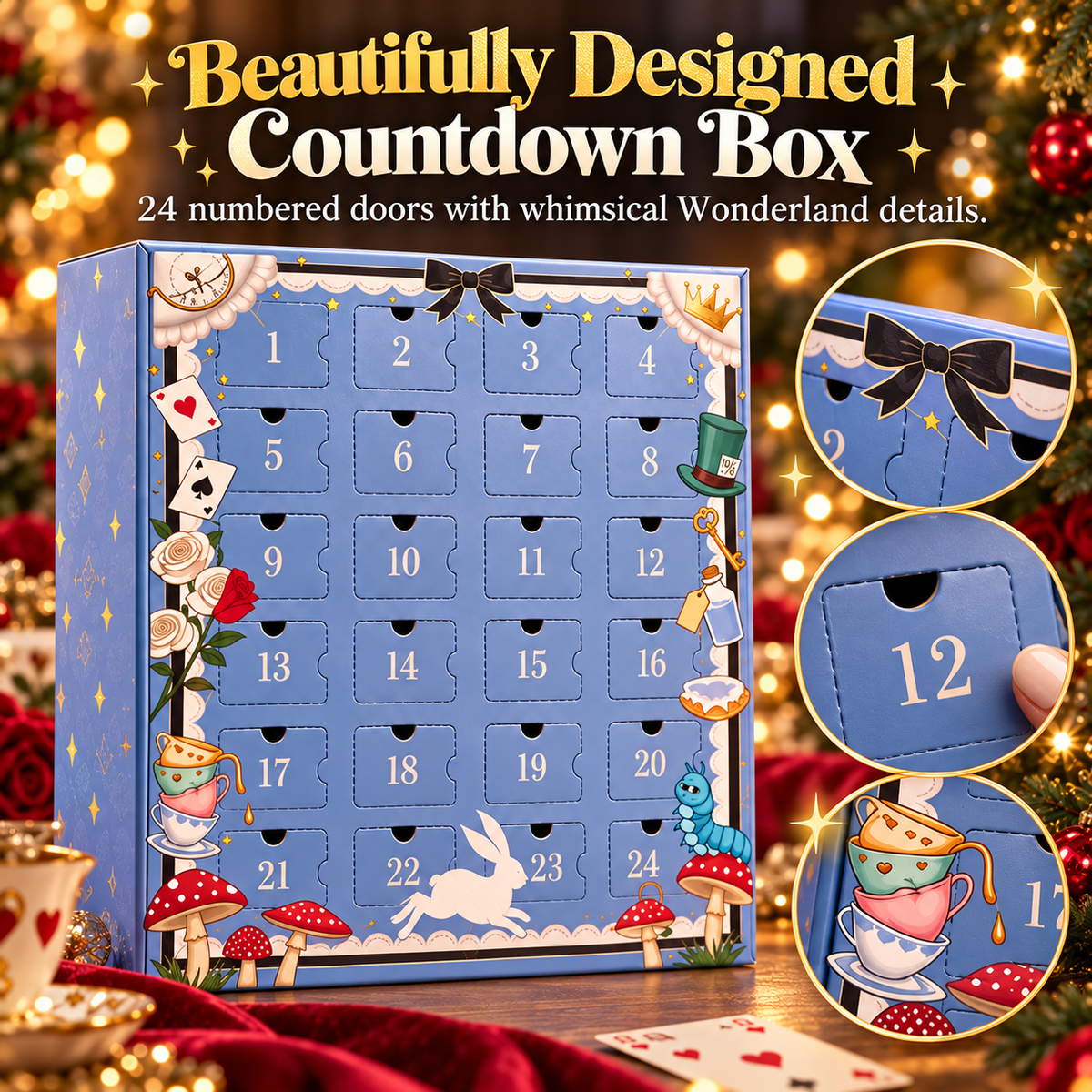 ♠️ 50% OFF Wonderland-Inspired Advent Calendar – 24 Magical Holiday Collectibles ✨