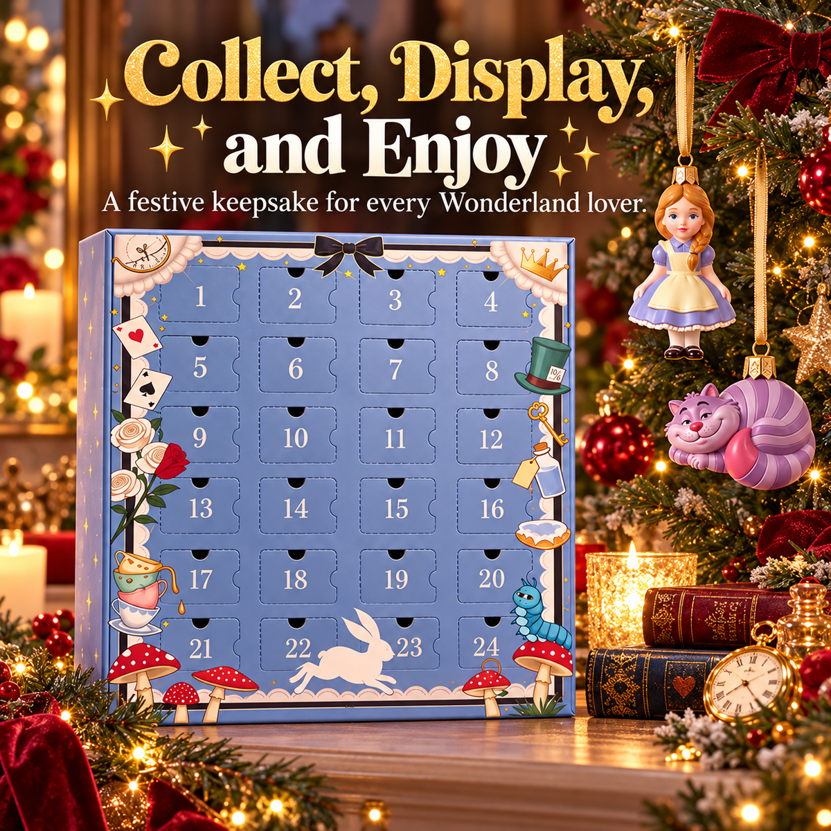 ♠️ 50% OFF Wonderland-Inspired Advent Calendar – 24 Magical Holiday Collectibles ✨
