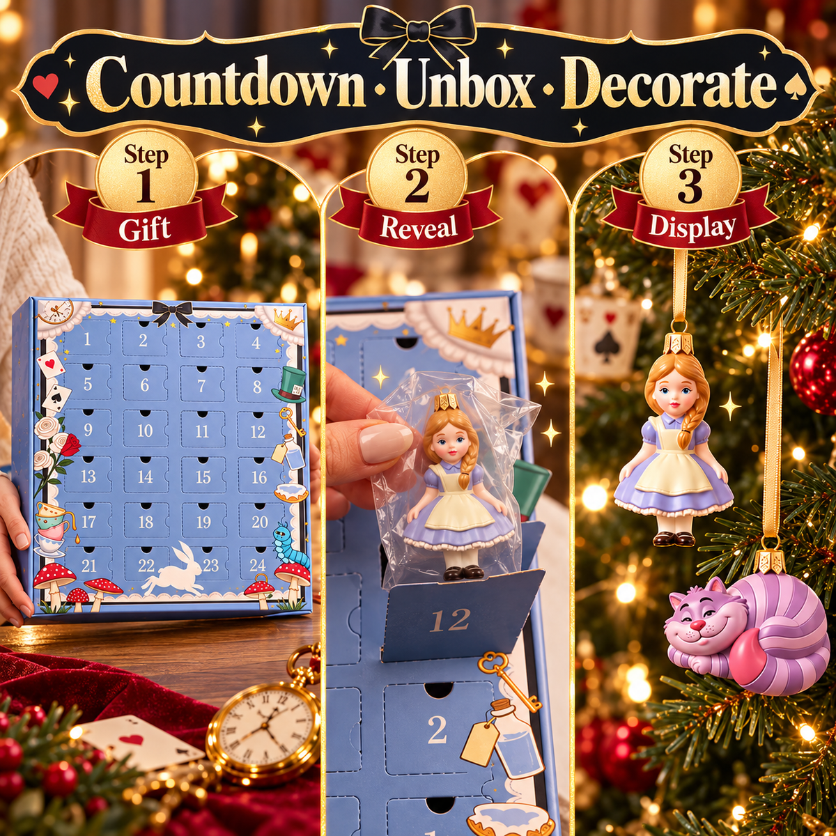 ♠️ 50% OFF Wonderland-Inspired Advent Calendar – 24 Magical Holiday Collectibles ✨