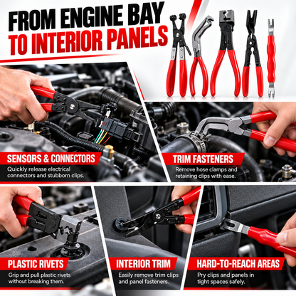 🔧 5-Piece Automotive Clip & Connector Removal Tool Set
