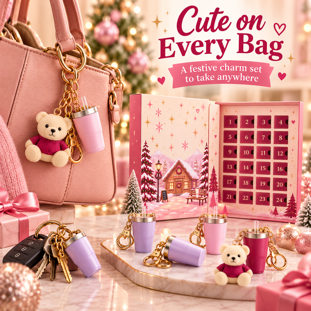 🎀 Unwrap the Magic of Mini Tumbler Charms!