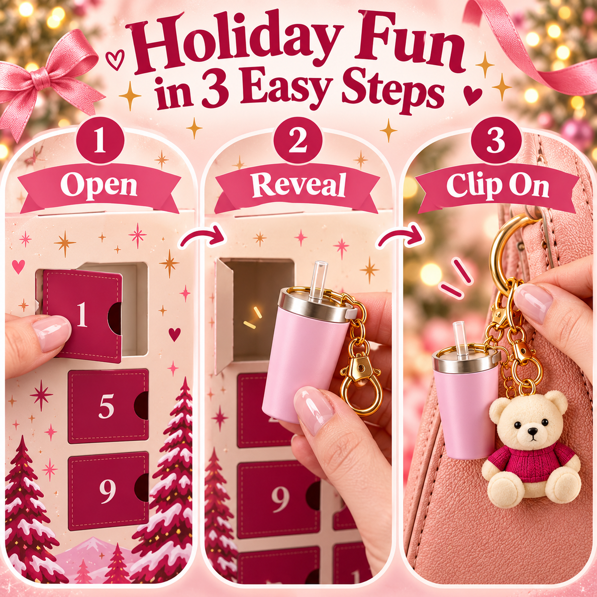 🎀 Unwrap the Magic of Mini Tumbler Charms!