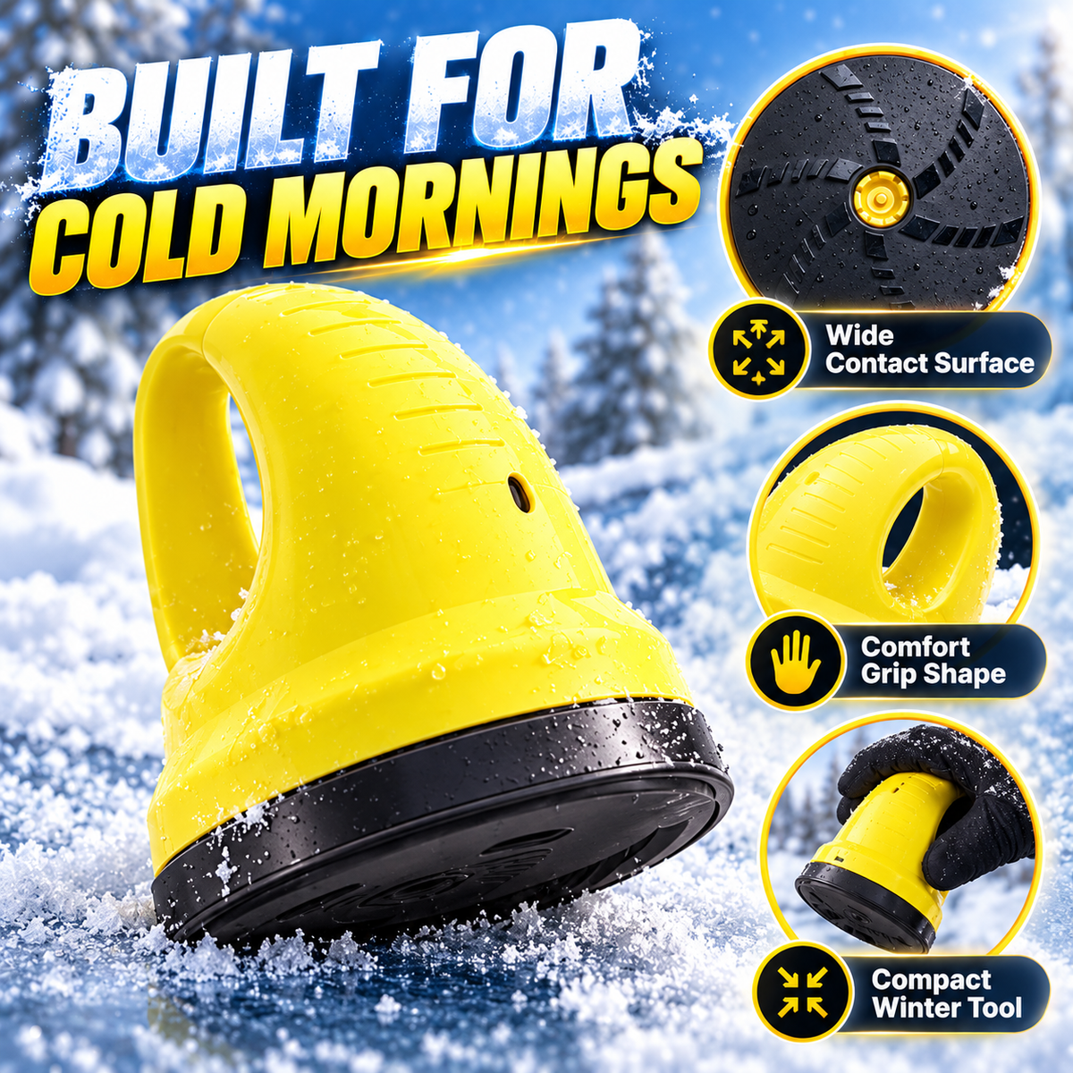 🥶 FreedomThaw Heated Electric Ice Scraper, Make Winter Mornings Easier! ❄️