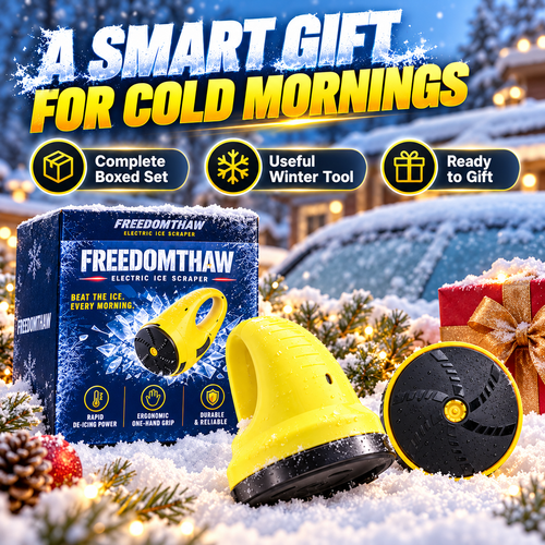 🥶 FreedomThaw Heated Electric Ice Scraper, Make Winter Mornings Easier! ❄️