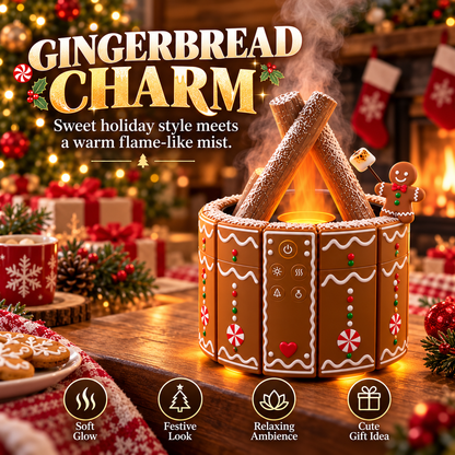🎄Christmas Flame-Effect Aroma Diffuser ✨ Turn Any Corner Into a Cozy Christmas Moment