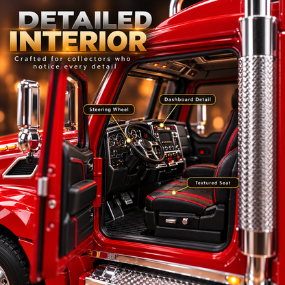 🚛 Premium Tanker Truck Model – Detailed Collector Display with Protective Case