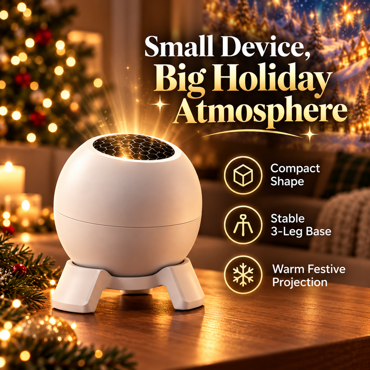 🎄✨ Christmas Wonderland Scene Projector – Turn Any Room Into Holiday Magic