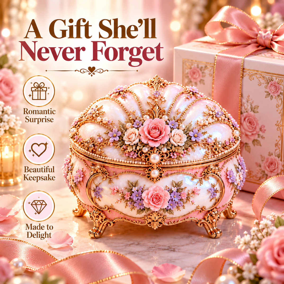 🩰✨ Fairytale Ballerina Jewelry Music Box – Spinning Dancer, Butterfly Surprise & Keepsake Storage