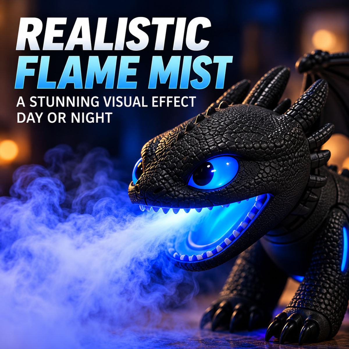 🐉✨ Magical Dragon Mist Diffuser – Glowing LED Dragon Humidifier & Fantasy Night Light for a Magical Room Display