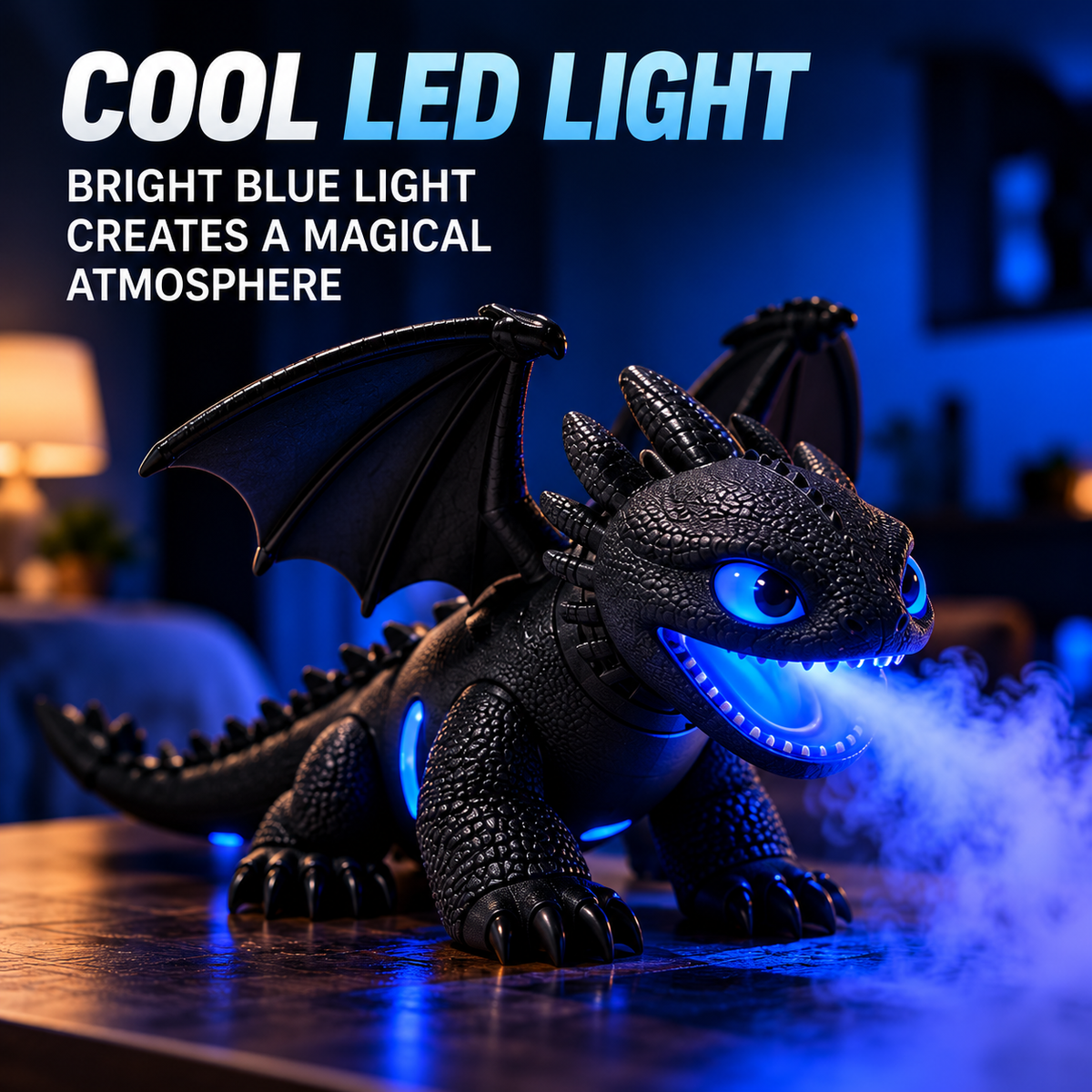🐉✨ Magical Dragon Mist Diffuser – Glowing LED Dragon Humidifier & Fantasy Night Light for a Magical Room Display